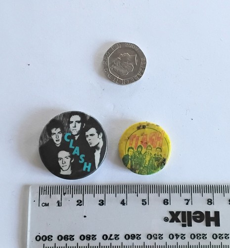 The clash punk badges - the,