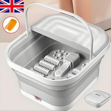 Electric Infrared Foot Massager Wet Bath Spa Relax Therapy Pedicure Soothing UK