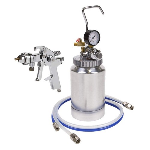 Hvlp pressure pot system with - pressure,