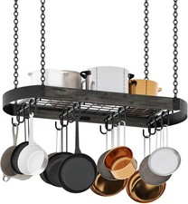 Hanging Pot Rack Space-Saving