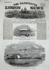 Original Old Antique Print