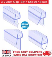Rubber Plastic Bath Shower Screen Door Seal Strip for Thickness 4-6mm Gap 7-30mm