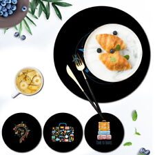 Round Placemats Dining Table Mat Dinner Home Kitchen PlaceMat Non-Slip Place Mat
