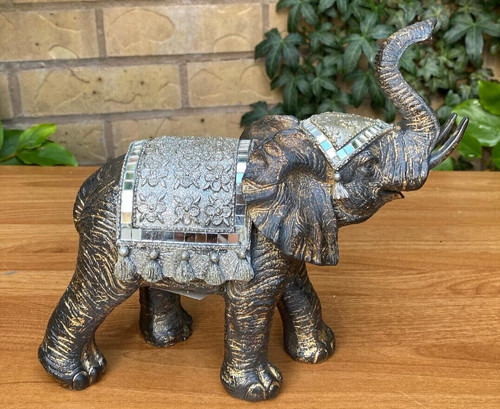 Small standing elephant statue - small,