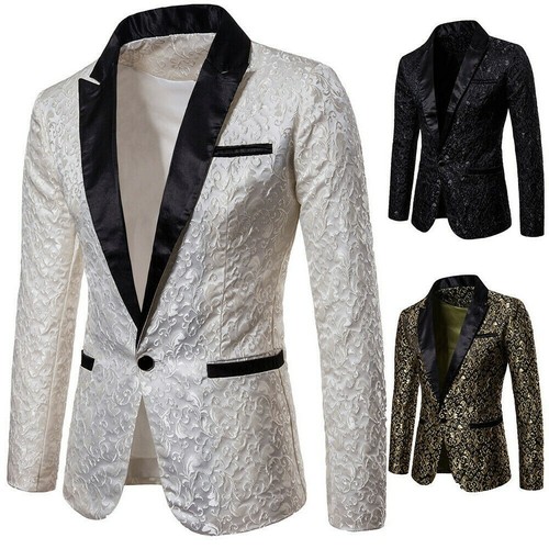 Men floral brocade embroidered - men,