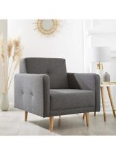 Cadiz Fabric Armchair Grey Stylish and Comfortable Living Room Seating