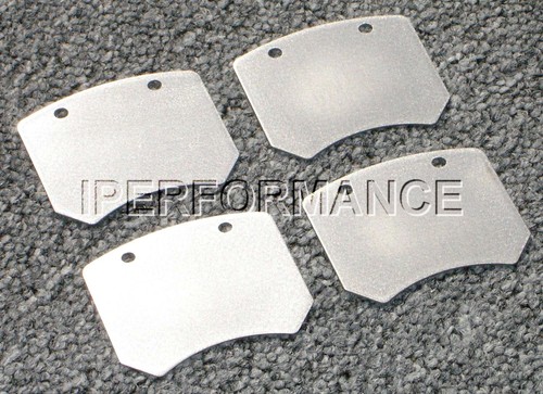 Titanium brake pad - shim, heat