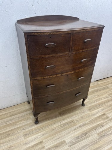 Antique mahogany bow front - , 5