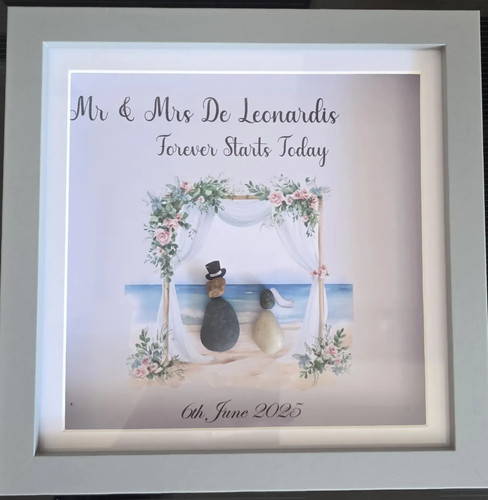 Personalised framed beach