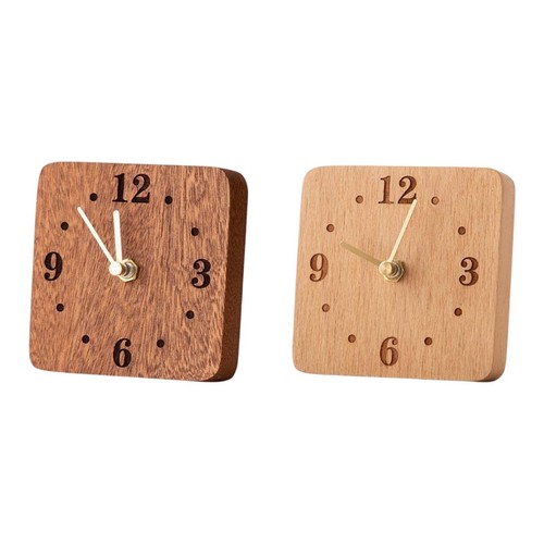 Wooden table clock stand - wooden,