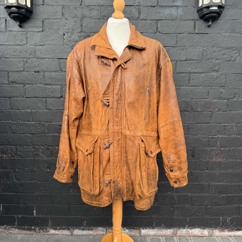 Vintage brown leather - brown,