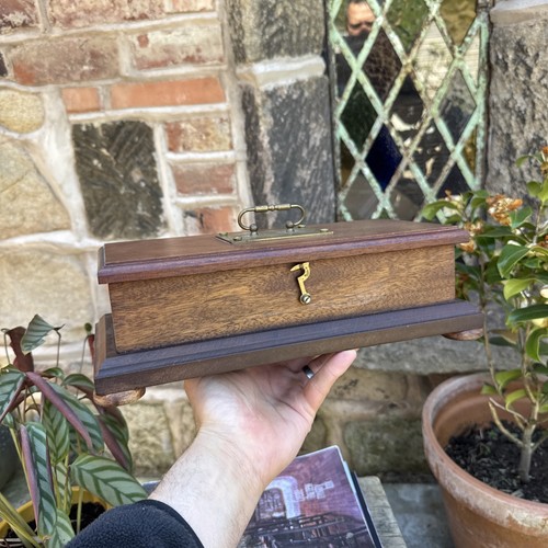 Vintage wooden storage box - wooden,