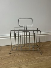 Habitat Chrome Art Deco Style Magazine Rack