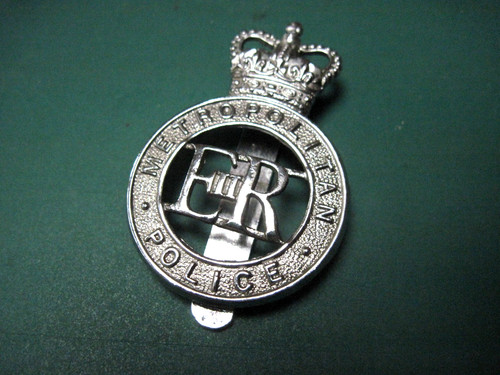 Metropolitan police cap - police, badge