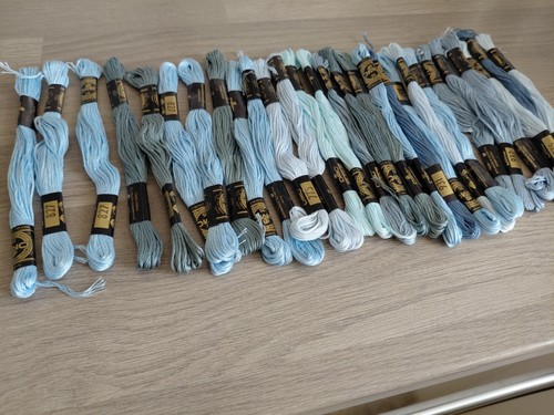 Skeins dmc embroidery silks - embroidery,