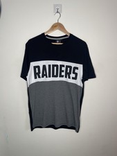 Men’s NFL Team Apparel Las Vegas Raiders T-Shirt Size Large Black Gray Short Sle