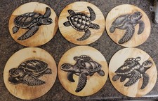 Set Of 6 Turtle Coasters