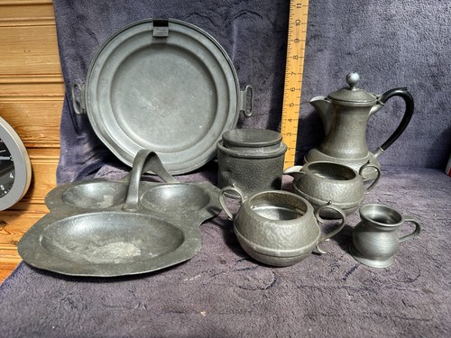 Antique vintage pewter some - vintage,