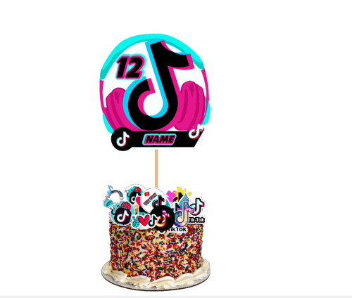 Personalised tiktok cake - personalised,