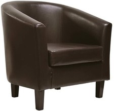 Faux leather tub - faux, chair