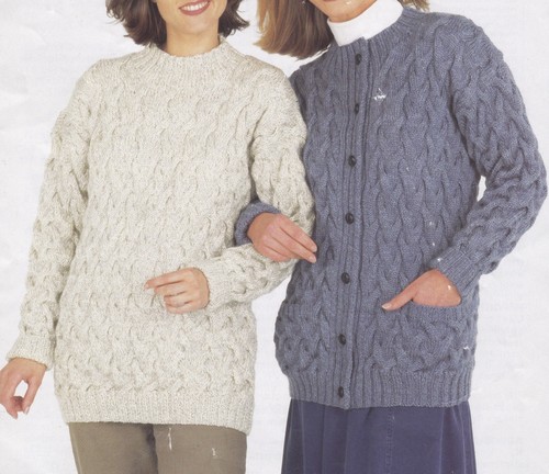 Knitting pattern ladies aran - ladies,