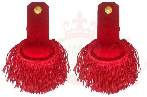 Red silk shoulder - shoulder, epaulettes