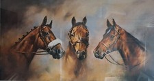 MELVYN BUCKLEY Signed Print Horse Racing "Legends Of a Lifetime"