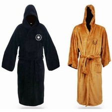 Star Wars Hooded Bath Robe Jedi Knight Galactic Empire Logo Bathrobe Cloak