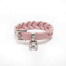 Miu Miu Leather Braid bracelet pink  WS23952