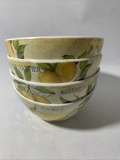 Set of 4 Shabby Chic Lemon