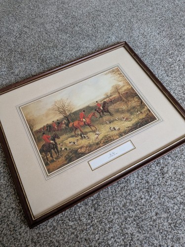 Fox hunting etching print - hunting,