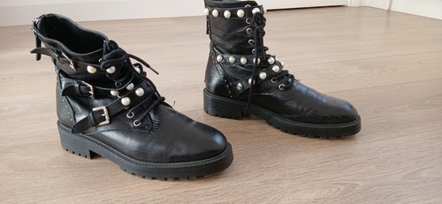 Zara womens leather biker - zara,