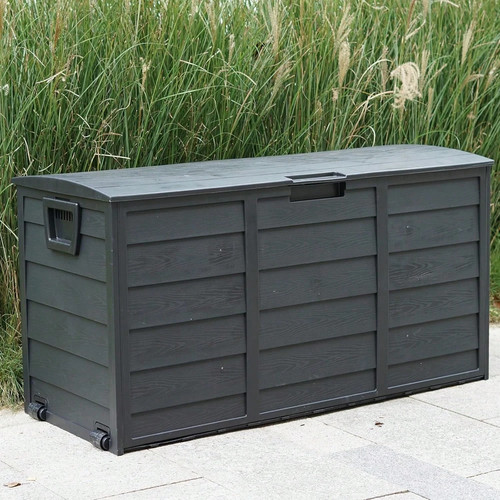 Black 300l plastic storage - black,