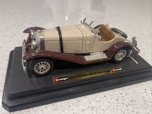 Vintage bburago 1928 mercedes - vintage,