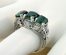 3 STONE 925 STERLING SILVER