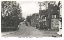 Lamberhurst near Goudhurst & Wadhurst. View from the Bridge # LBH 22 by Frith.