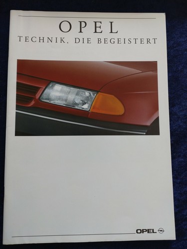 Opel program brochure 1991 - opel,