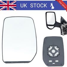 Left Passenger Side Door Wing Mirror Glass For Ford Transit MK6 MK7 2000-2014 UK