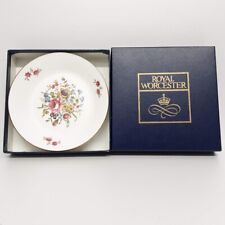 Vintage Royal Worcester Fine Bone China Floral Design Trinket Pin Dish 5¾" Boxed