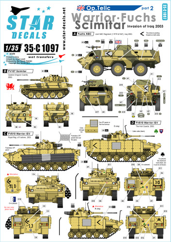 Star decals c1097 - decals, 35-c1097,