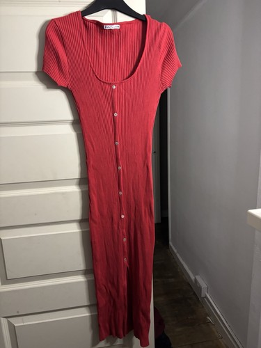 Zara red long dress - zara,