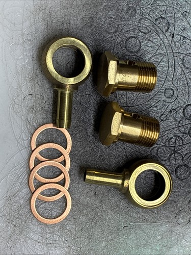 Brass fuel pump banjo - brass,