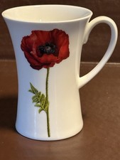 Royale Garden Poppy Design Bone China Mug - Staffordshire England
