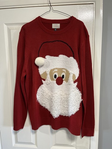 Men red christmas jumper - red,