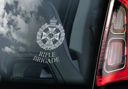 Rifle brigade car sticker - rifle,
