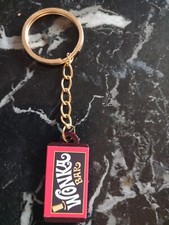 Novelty Willy Wonka Bar Keyring# Charlie Chocolate Factory Limited Edition 