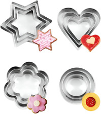 12 Pcs Cookie Cutter Stainless