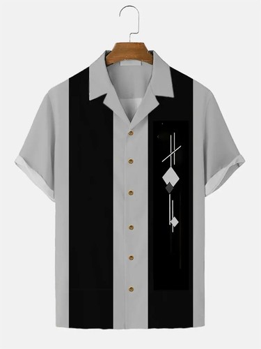 Men bowling shirt - bowling, cuban