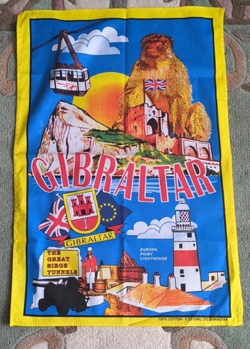 Gibraltar souvenir tea towel - souvenir,