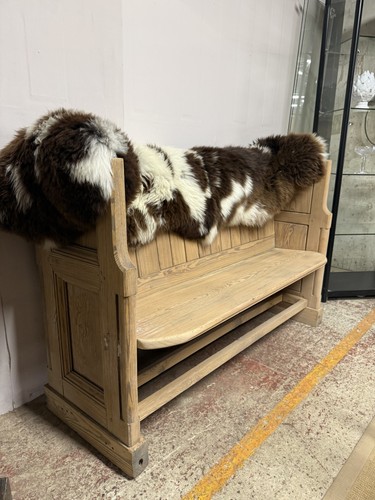 Stripped pine pew - stripped,